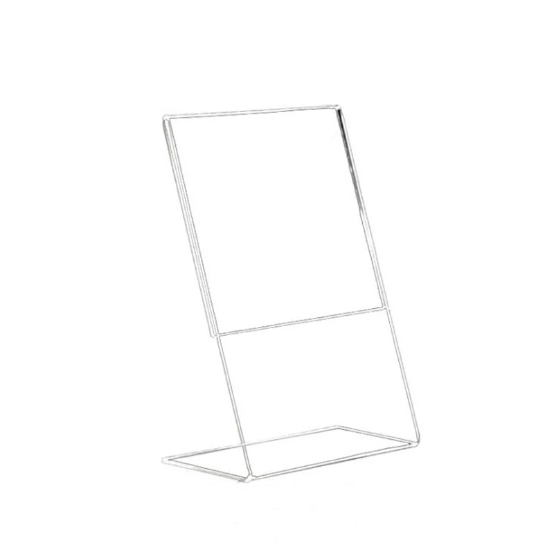 

Office Acrylic A6 Display Leaflet Stands Counter Plastic for Message Board Menu Holder for Business Poster