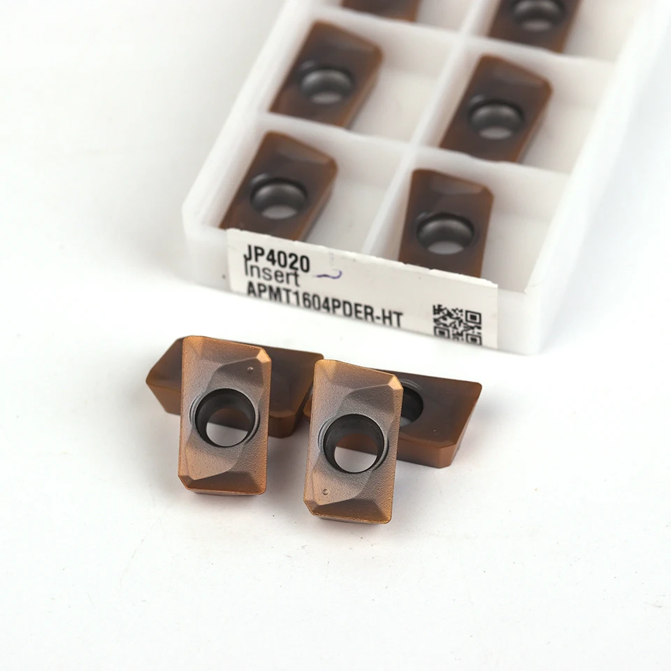 Imagem -03 - Hitachi Carbide Insert Milling Turning Tool Torno Fresagem Ferramentas de Corte Apmt1135 Apmt1604 Pder ht Jp4020 100 Original 10 Pcs