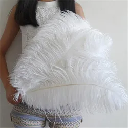 Hot Sale White Ostrich Feather 45-50cm/18-20inches Christmas Diy Home Dancers Craft Celebration Feathers for Crafts Plumes