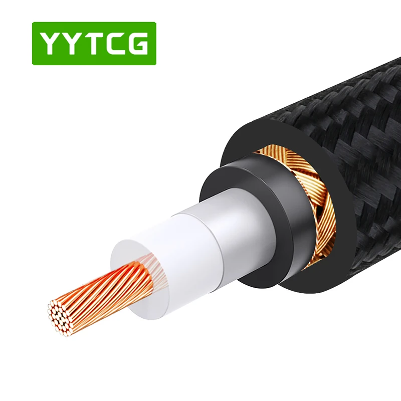 HiFi Digital Audio Coaxial Cable OD7.0 Premium Stereo Audio Rca to Rca Male Coaxial Cable Speaker Hifi Subwoofer Cable AV TV