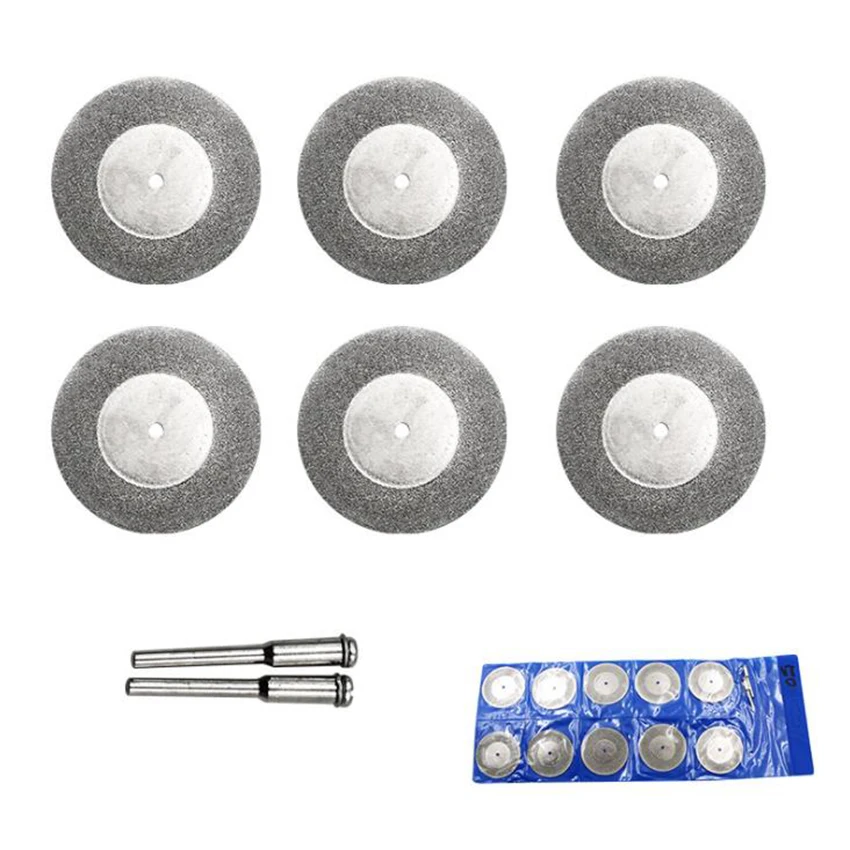 12 pcs/set 50mm circular saw blades, electric grinder discs drill for cutting, grinding and drilling diamond, amber,jade, glass