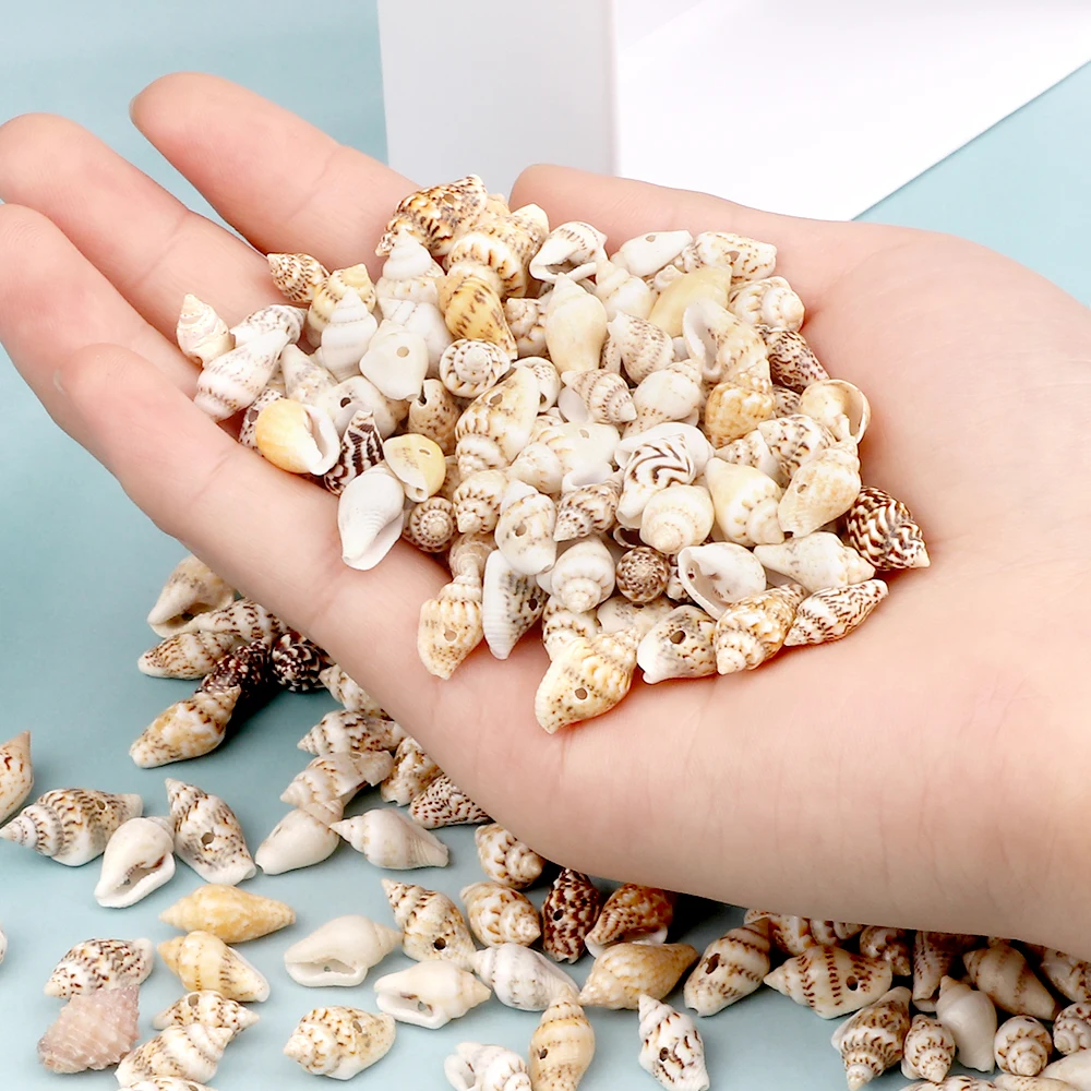 Wholesale Natural Sea Snail Accessories With Holes Small Conch Beads Women For DIY Jewelry Parts Charm Bohemia Bracelet Necklace