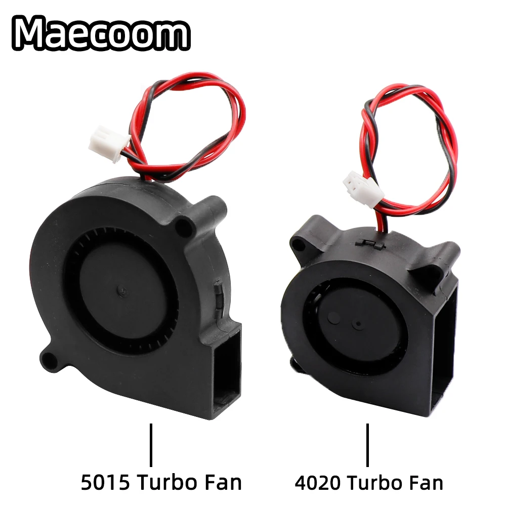 5015/4010/4020 12V&24V Cooling Turbo Fan Brushless 3D Printer Parts 2Pin For Extruder DC Cooler Blower Part Black Plastic Fans