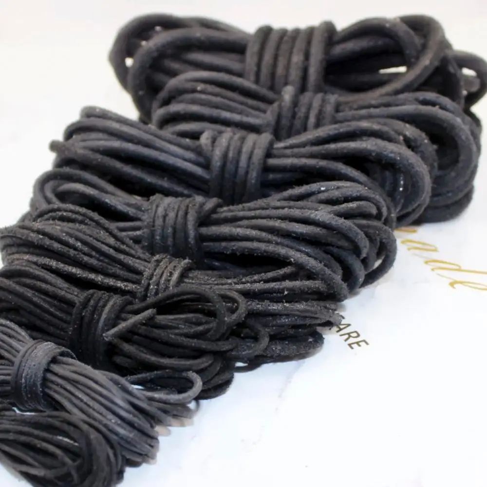 REGELIN  2meters/lot 2/3/4/5/6/8mm Genuine Cow Leather Cord Brown Bracelet CordDIY Bracelets Necklace Making Jewelry Accessories