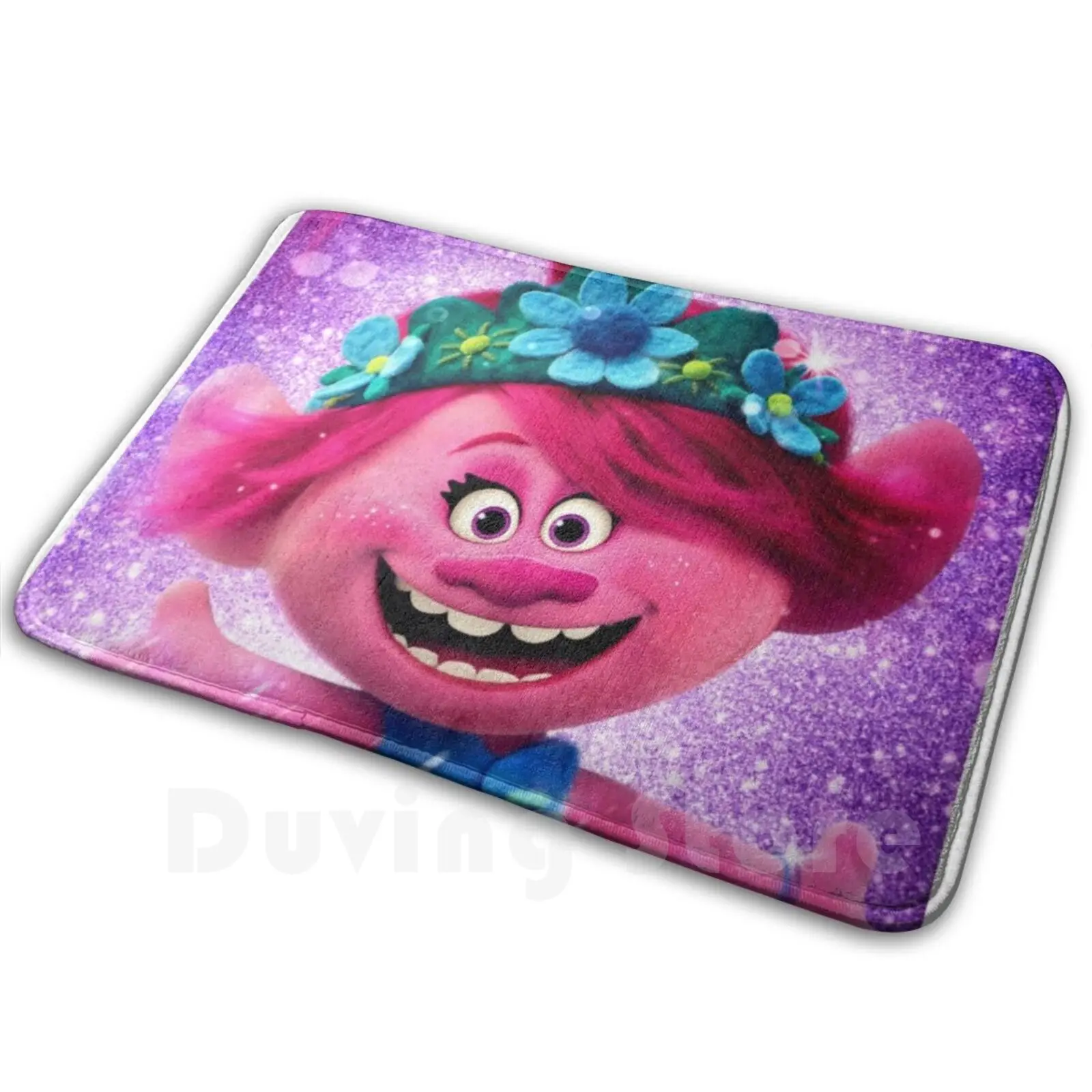 Trolls Design Mat Rug Carpet Anti-Slip Floor Mats Bedroom Trolls World Tour Cbeebies Kids Kids Tv Childrens Childrens Tv