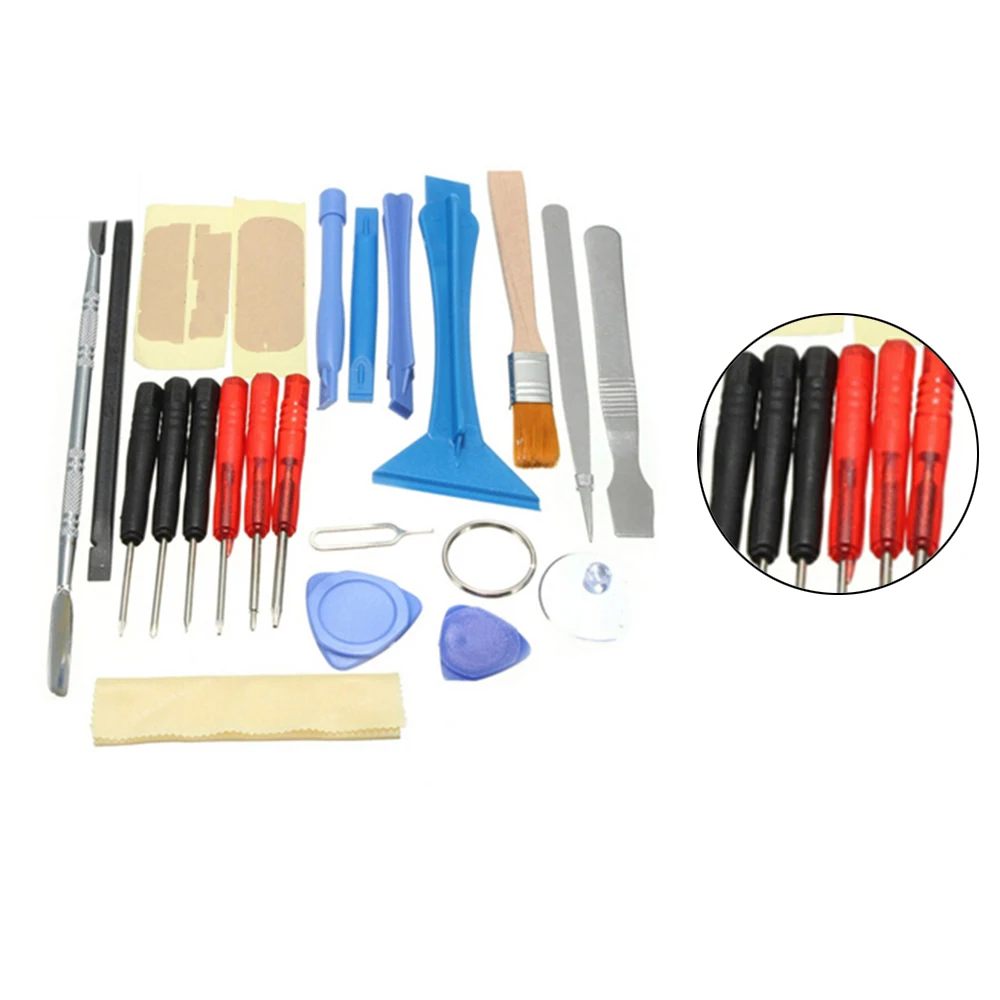 LINGHUANG-Kit de herramientas de reparación 22 en 1, juego de destornilladores, caja de herramientas, quitar pegamento para vidrio, maletín de teléfono móvil para iphone 11