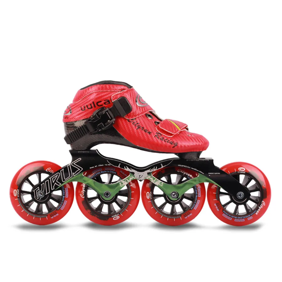 Cityrun-Patins De Fibra De Carbono Para Corrida, Patinação De Velocidade Patines, 4 Rodas, Patins De Competição Profissional, Similar Powerslide