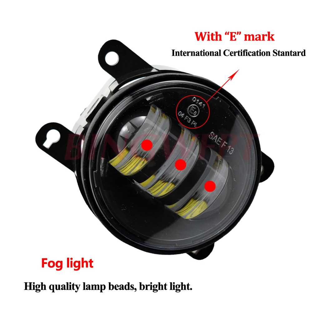 2pcs/pair LED fog Lights For Jeep Cherokee KL 2014 2015 2016 For Jeep Compass MP 2017 2018 For Jeep Renegade BU 2015 2016 2017