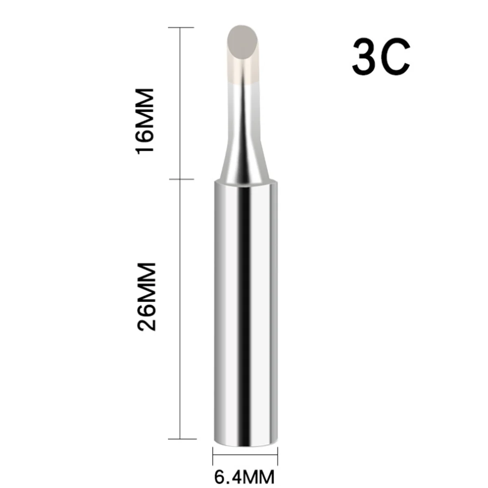 5Pcs I + B + K + 2.4D + 3C Soldering เหล็กทองแดงบริสุทธิ์900M หัวแร้งชุดภายในร้อนทองแดงไฟฟ้า Soldering Iron