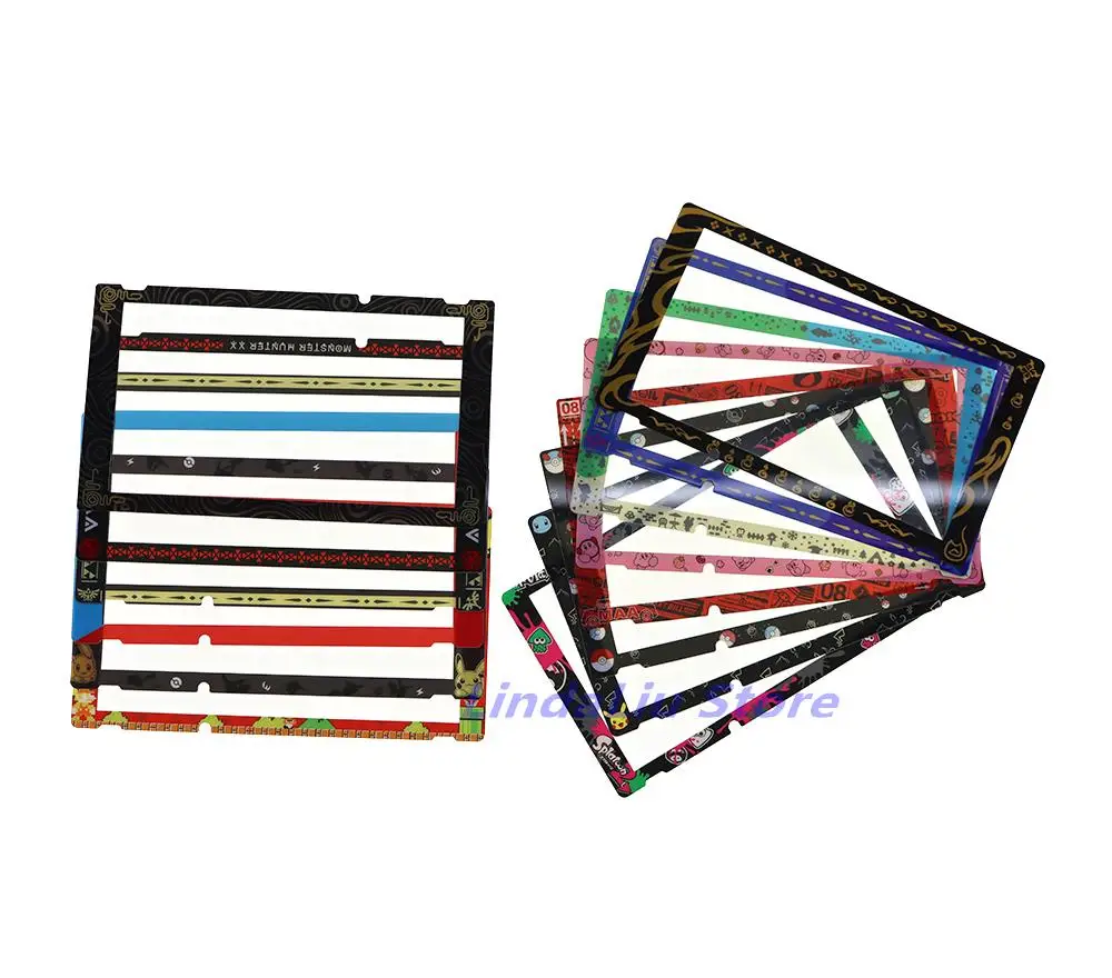 1ชิ้น/ล็อตสีขอบคริสตัลกระจกนิรภัยฟิล์มอะนิเมะ Ultra อุปกรณ์เสริมสำหรับ Nintend Switch อุปกรณ์ป้องกันหน้าจอคอนโซล