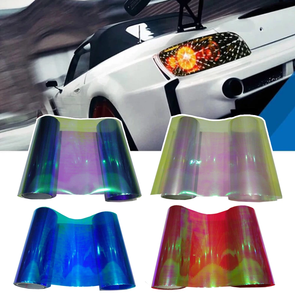 Car Tuning Headlight Taillight Fog Lamp Film Protector Sticker Tint  Protection Decal 30x60cm Exterior Universal Car Accessories