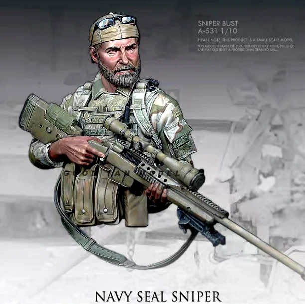 1/10 Resin bust model kits figure colorless and self-assembled A-531