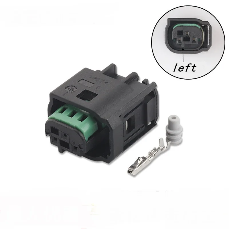 100sets Tyco AMP 3 Pin female waterproof black switch air pressure sensor plug  968402-1 1-967642-1