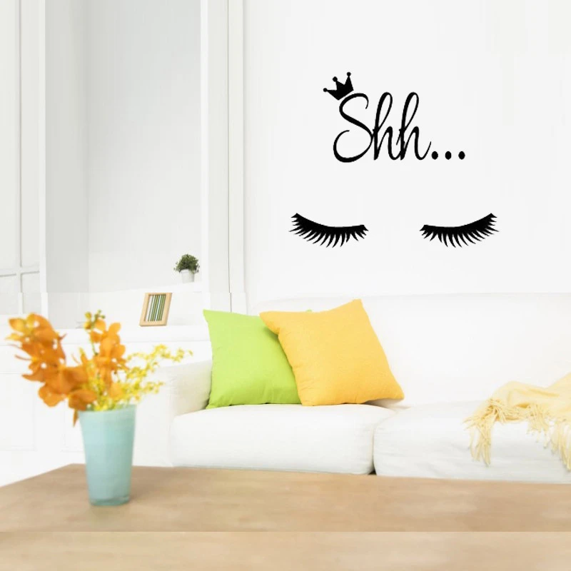 1PC Fantastic Minimalistic Eyebrow Wall Stickers For Room Decoration Stickers Kids House Kindergarten bedroom decals girls gift