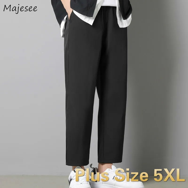 Mannen Casual Broek Effen Plus Size 5XL Harem Broek Heren Harajuku Ulzzang Chic Trendy Losse Koreaanse Stijl Elastische Taille Ins hiphop