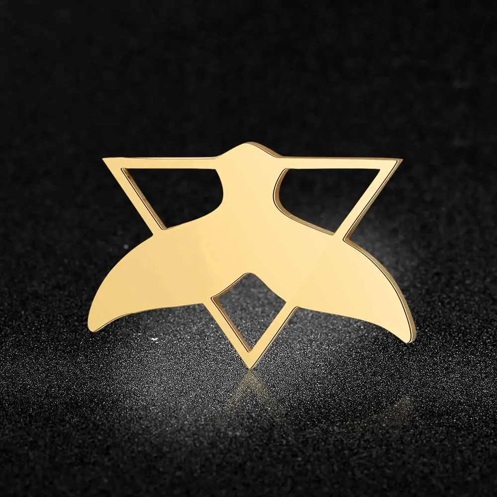 5pcs/lot 316 Stainless Steel Large Whale Tail Dolphin DIY Connector Charm Pendants Wholesale Pendant for Necklace Never Tarnish