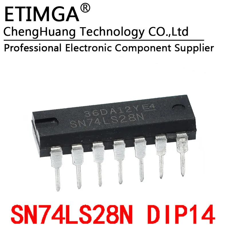 5PCS/LOT 74LS28 HD74LS28P SN74LS28N DIP-14 Four 2-input positive or non-buffered in-line