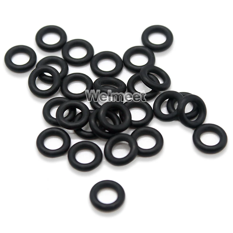 10pcs Wire Diameter 5.3mm ID40-200mm Oil Resistant NBR Nitrile Sealing Ring Butadiene Rubber O-Ring Seal Gasket #Black