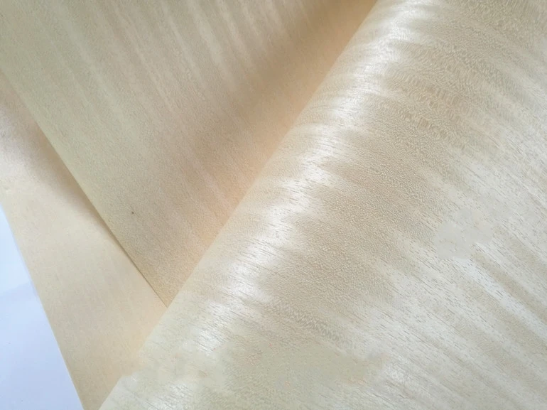 

Natural Wood Venner Ayus for Furniture about 38x250cm 0.2mm Ivory