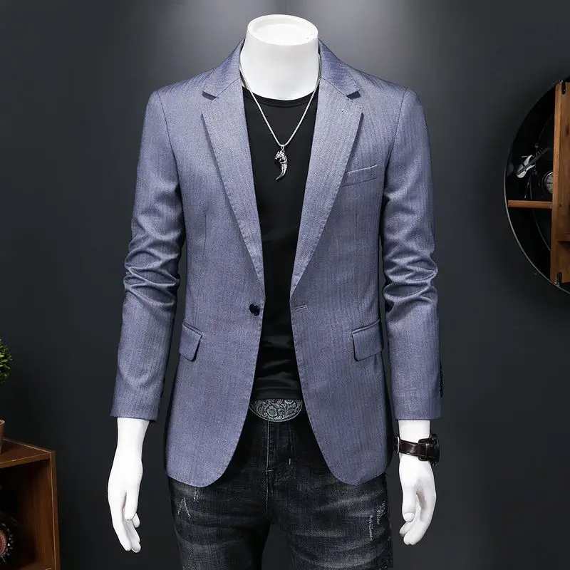 

2022 5XL-S Men's Jacket Spring Youth Fashion Casual Suit Single West Jacket