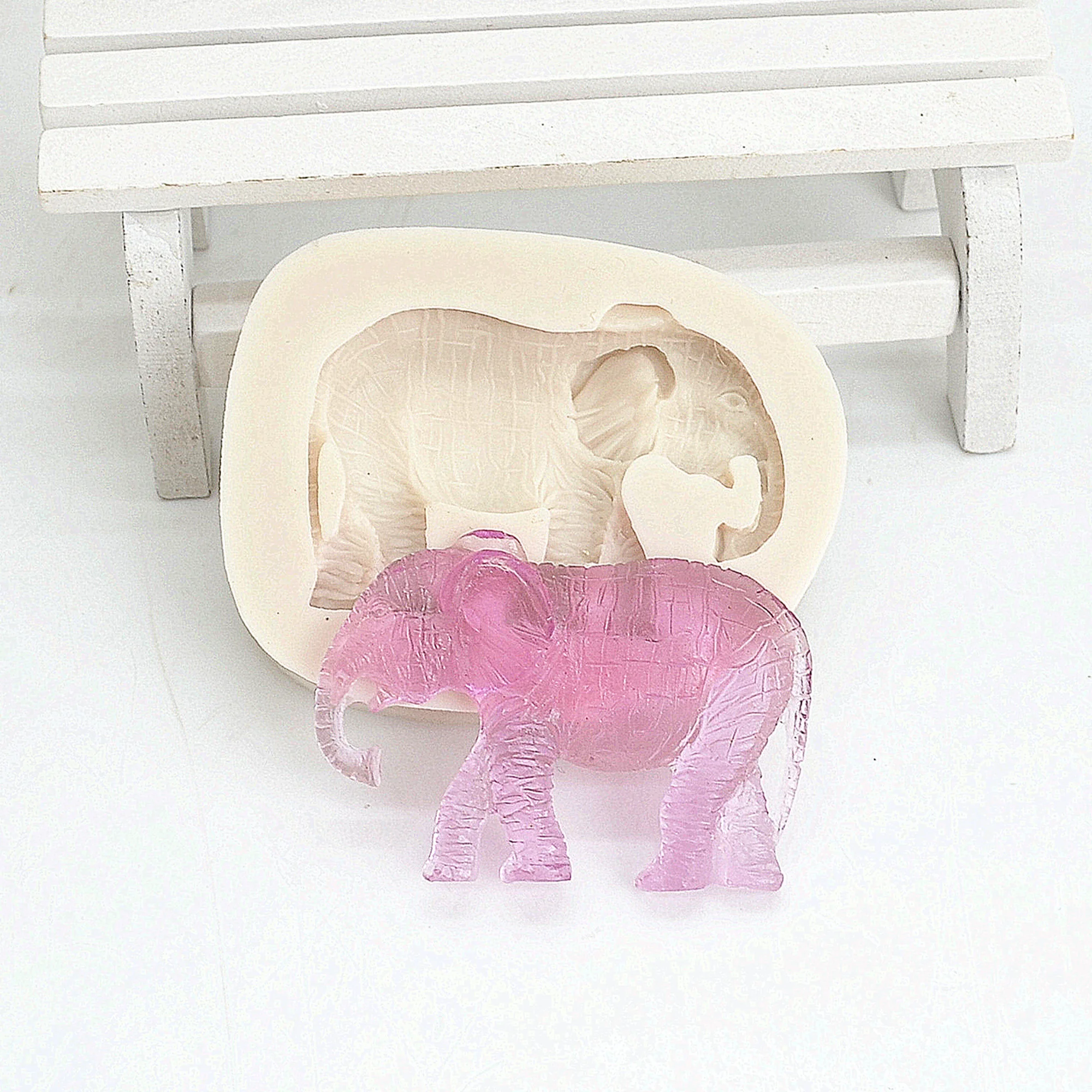 Elephant Silicone Cake Molds Kitchen Resin Baking Tools DIY Pastry Cake Fondant Moulds Dessert Chocolate Lace Decoration M1362