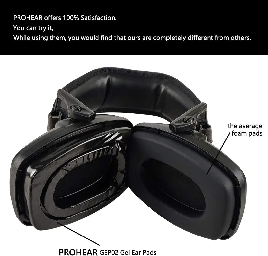 1 Paar Gel-Ohrpolster für Howard Leight Impact Sport, elektronisches Schießen, Ohrenschützer, Jagd, Gehörschutz, taktisches Headset – Detail 9