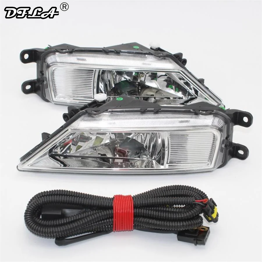 

Car Light For VolksWagen VW Tiguan AD1 2016 2017 2018 2019 Car-Styling Front Bumper Halogen Fog Light Fog Lamp With Bulbs + Wire