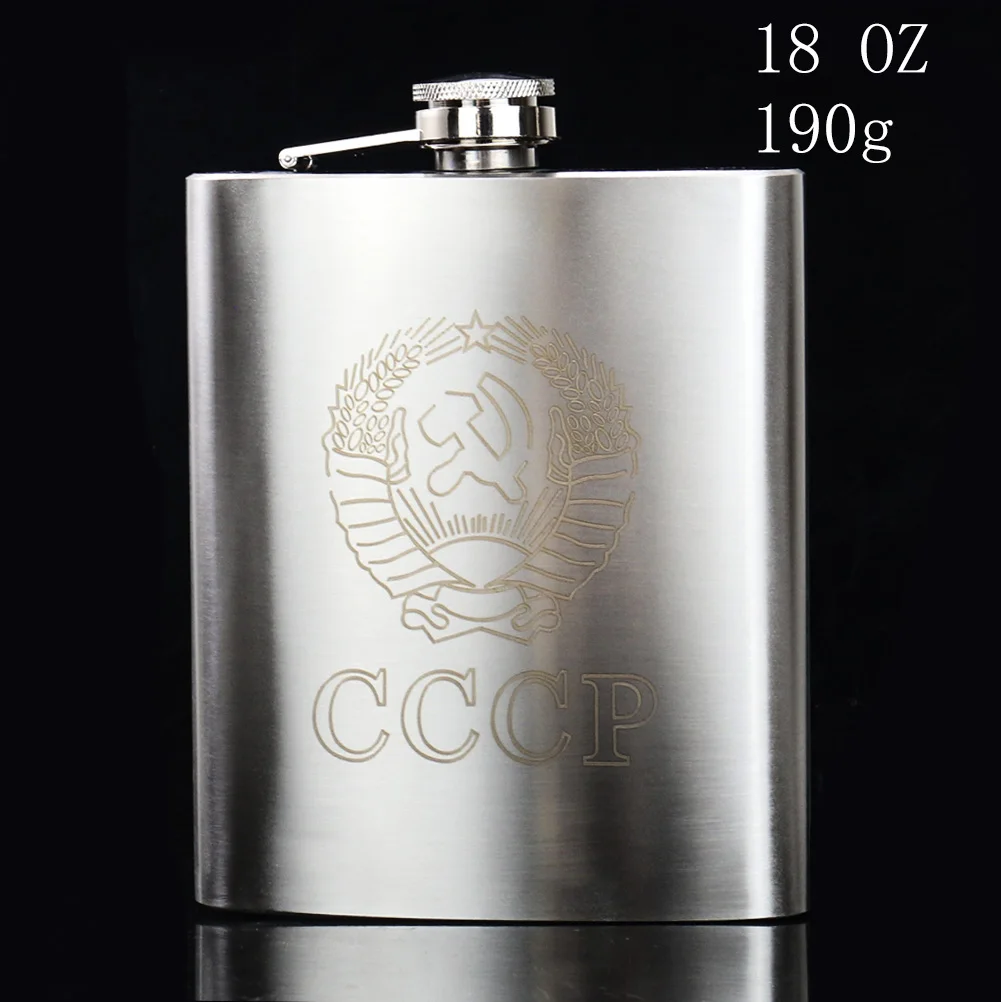 Stainless Steel Hip Flask Wine Whisky Hip Flask Kettle Pot Drinker Alcohol Liquor Bottle Outdoor Camping Drinkware 5 Oz 7 Oz 8 O - Image 6