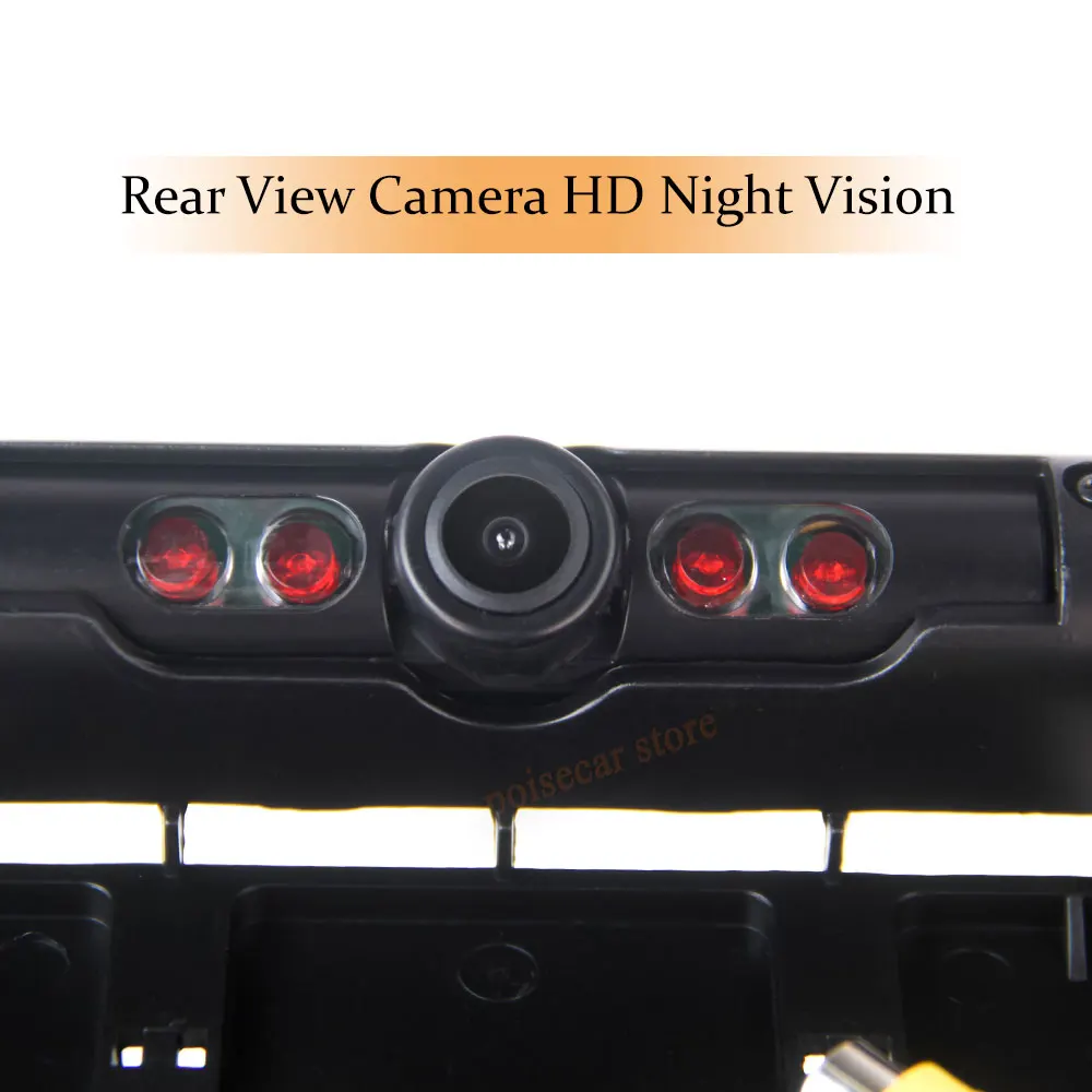 License Plate Frame Backup Camera IR/LED Night Vision Car Rear View Camera with 170° Viewing Angle Waterproof Backup Came