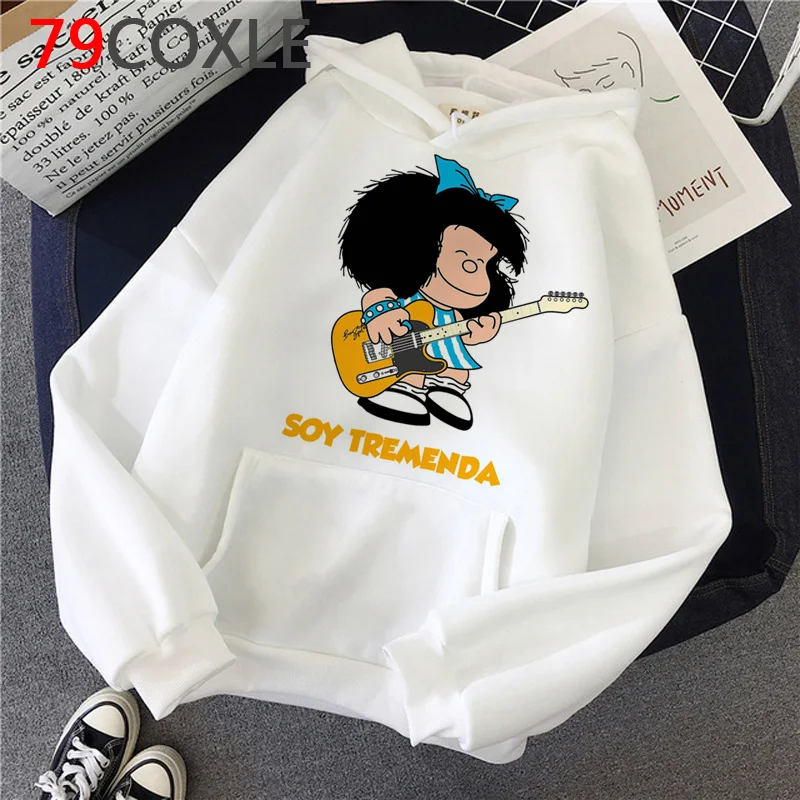 Mafalda hoodies women printed Oversized anime female sweatshirts hip hop Korea