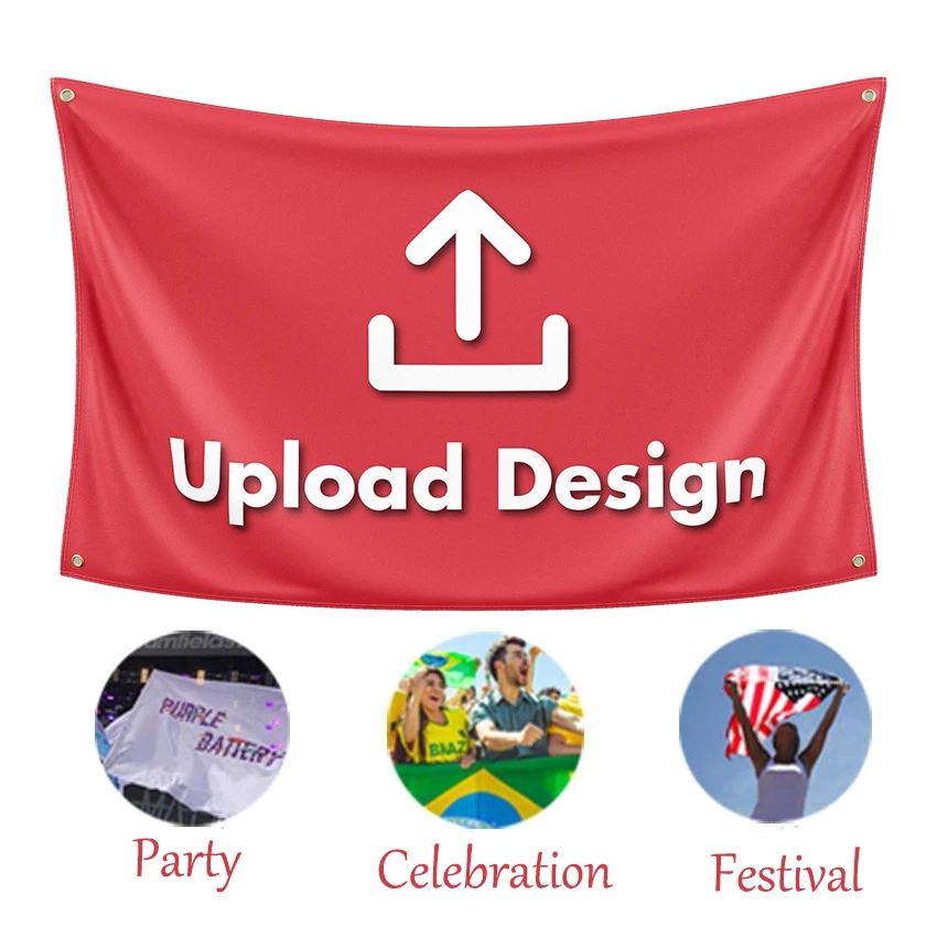 

Custom Flag Print Your Logo Company Advertising Promotion Full Color Single Sided Club Team Banner