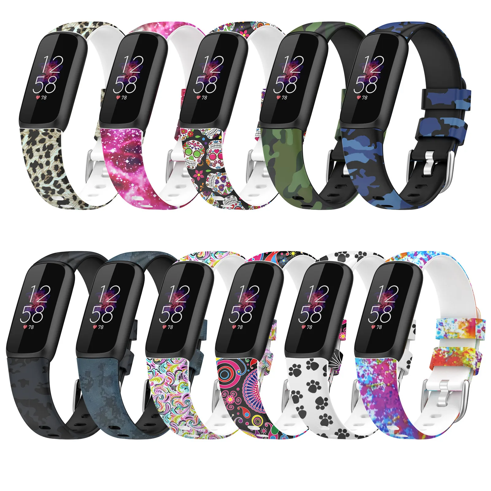 Watchband Strap For Fitbit LUXE Smart Watch Wrist Band Premium Silicone Fitness Tracker Colorful