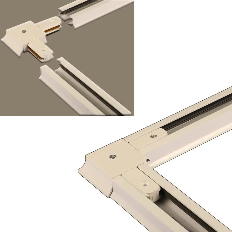 LED Track Light Rail 0.5M 1M Aluminum 2 Wire Electrified Rails With Spots Led Track Lamp Rail Track Lighting For Store Home