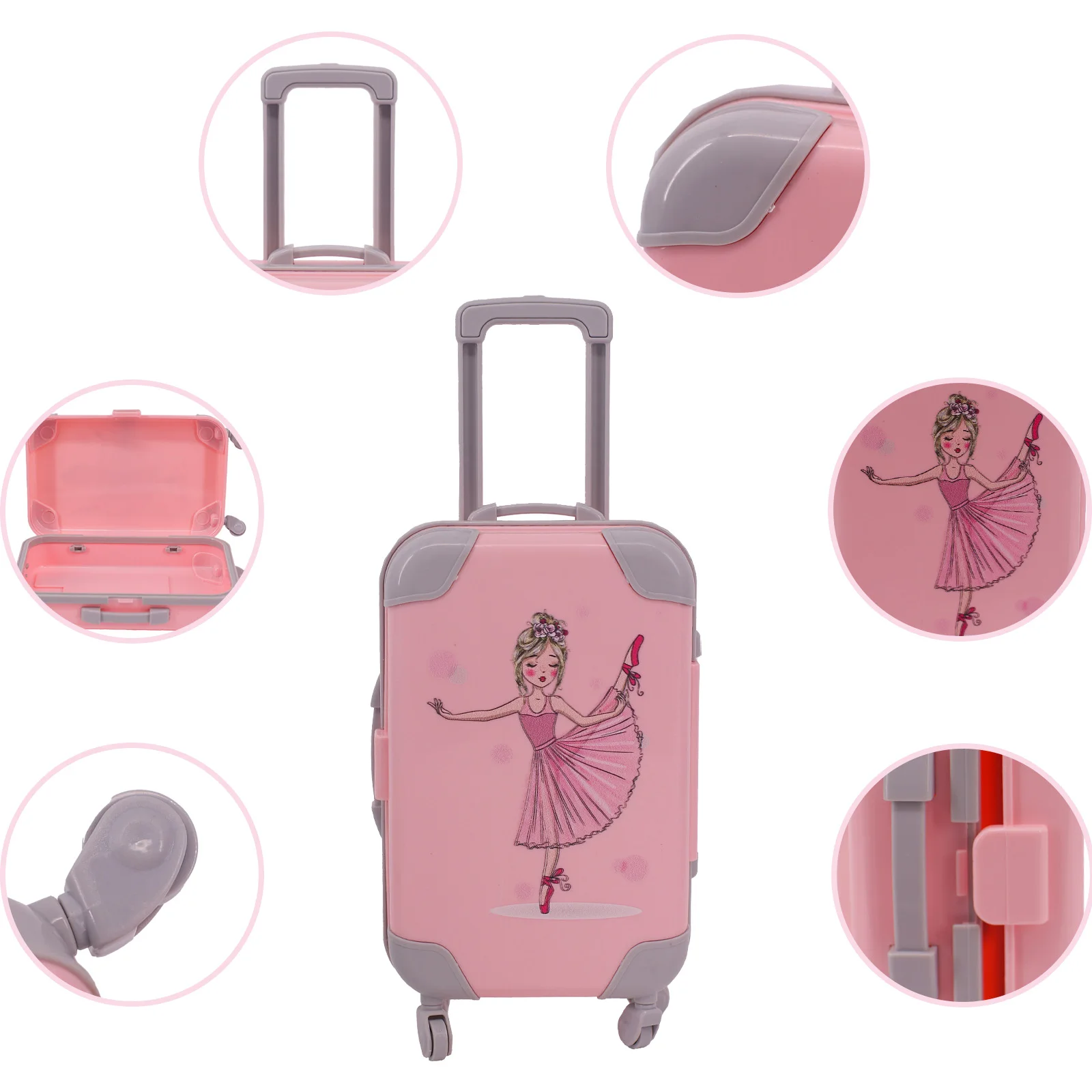 The Latest Doll Luggage For 11.8 Inch Barbie Clothes,18 Inch Girl,Born Baby 43 Cm,Nenuco,Our Generation,Paola Reina,Nancy,