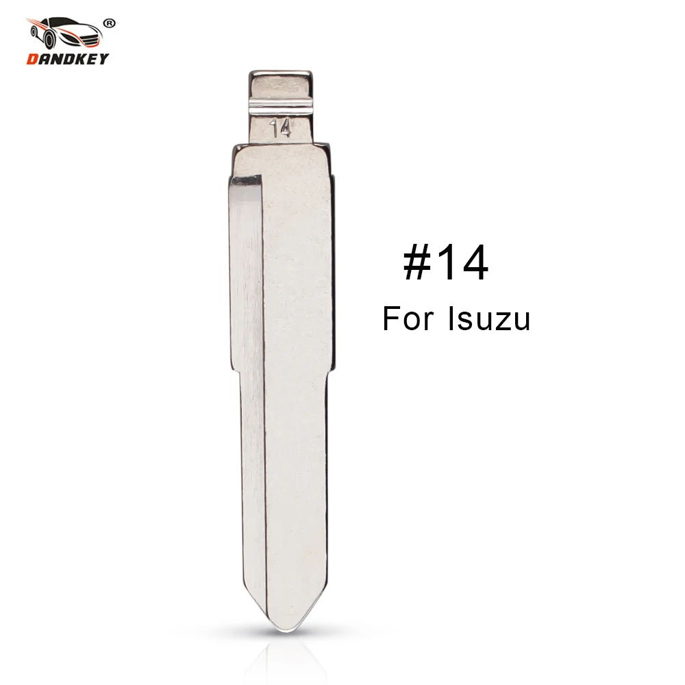 

Dandkey 10X KD #14 KD удаленное неограненное металлическое лезвие Тип #14 для Isuzu для Mazda замена ключа автомобиля
