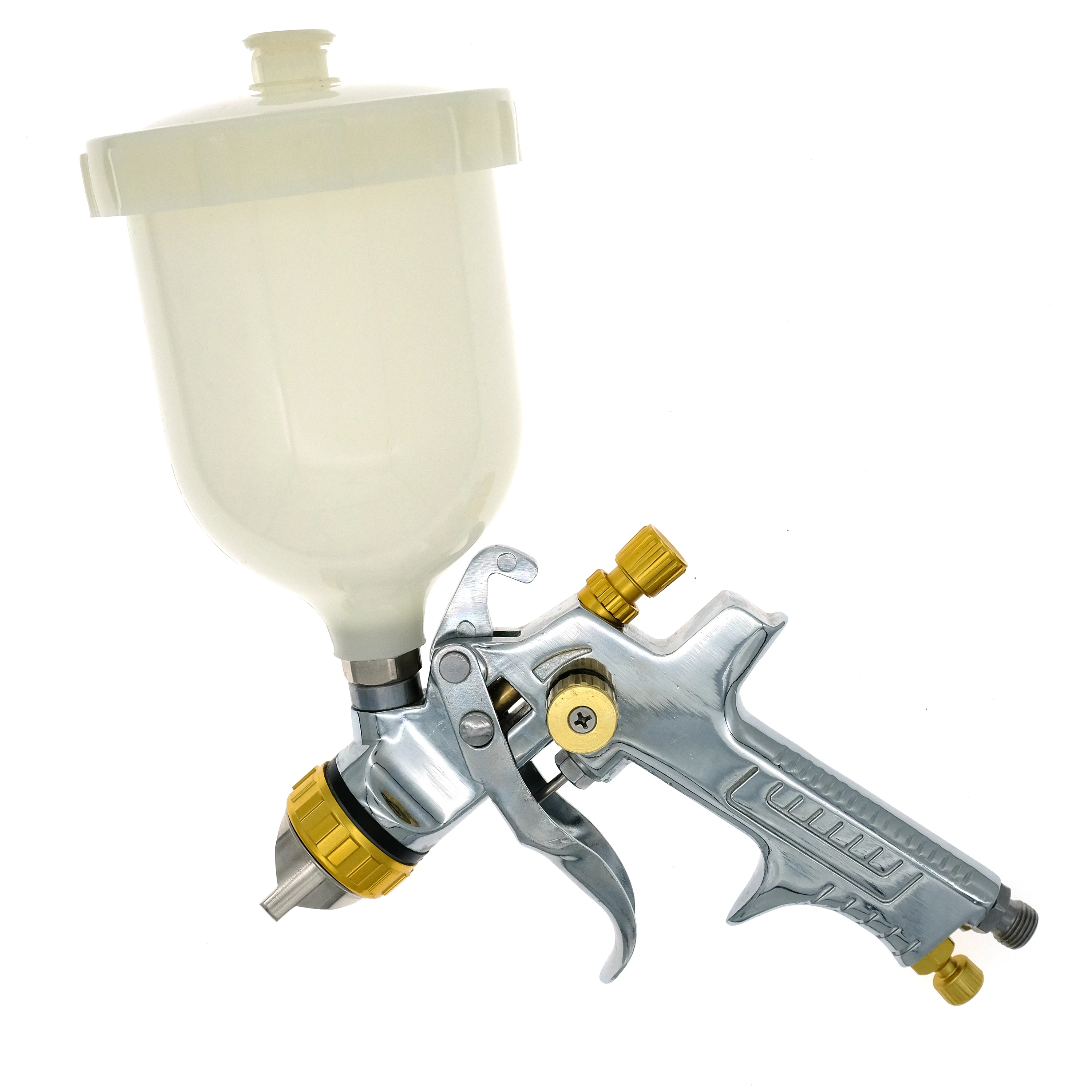 Imagem -03 - Hvlp Gravity Feed Pistola de Pintura Fabricante Outlet 1.3 1.4 1.7 mm Bico W-960 Pistola de Pulverização com 600ml Pote de Plástico