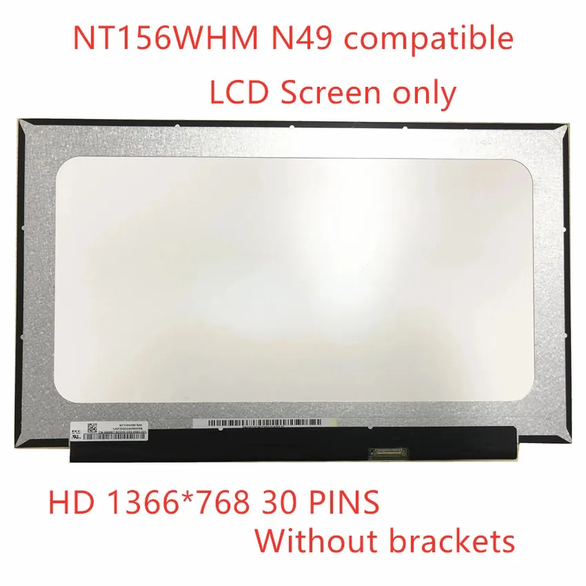 

15.6 SLIM HD NT156WHM-N49 NT156WHM-N45 NT156WHM-N34 1366X768 EDP 30 pin laptop LCD SCREEN PANEL replacement