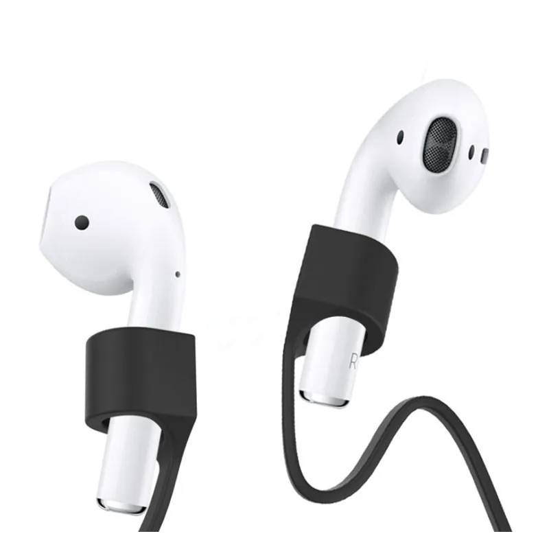 2/5 قطعة حبل سيليكون لمكافحة خسر خط سماعة حزام لسماعات airpods بلوتوث اللاسلكية