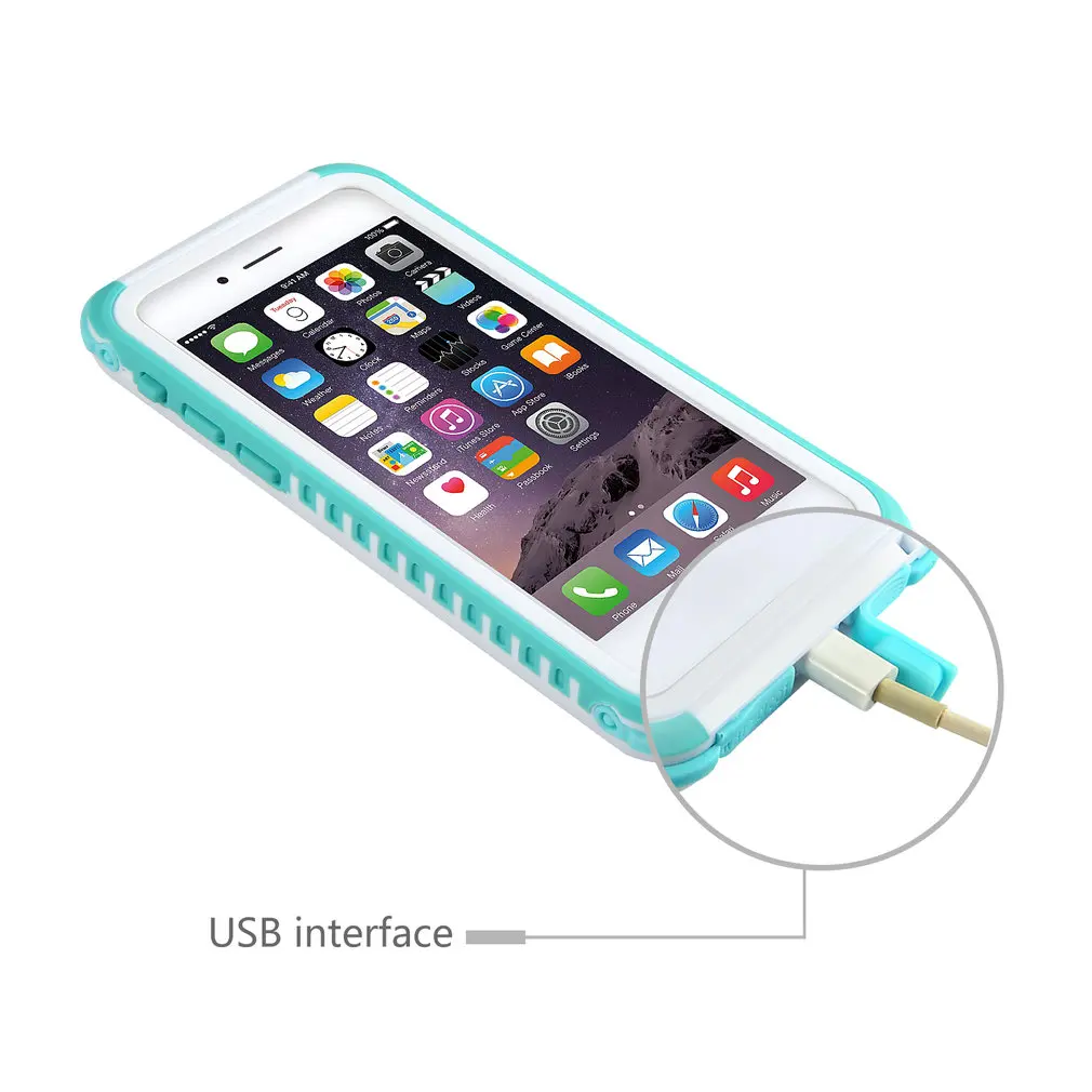 Aggiornamento a 5.5 pollici impermeabile Shell impermeabile antiurto antipolvere resistente alla neve robusto per IPhone 7 Plus portatile