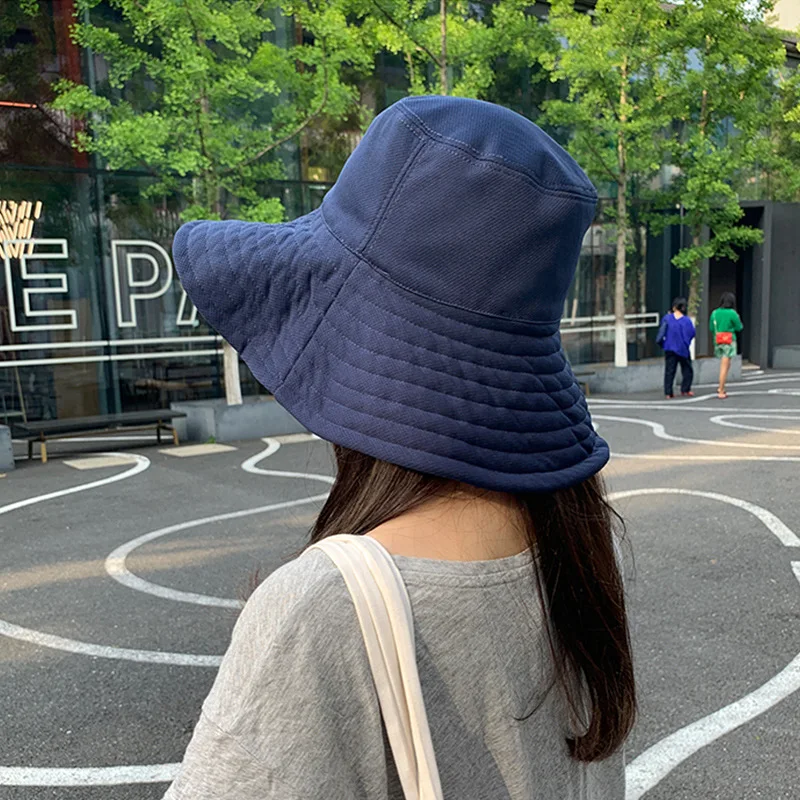 K174 Bucket Hat Doppelseitiger Panama-Hut Damen Bucket Hat Panama Sombrero Sommer Anti-UV Sonnenschutz Sonnenhut Sonnenschutzkappe – Detail 9