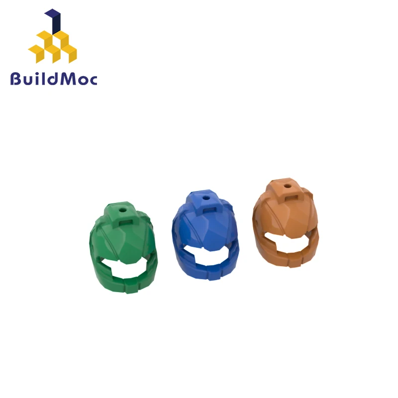 BuildMOC 22380 MINI HELMET NO.87 For Building Blocks Parts DIY Construction Classic Brand gift Toys