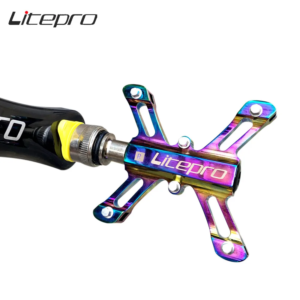 

Litepro Bicycle Quick Release Pedal Aluminum Alloy Bearing Pedal Folding Bike Mountain Bike Bicycle Pedal Accessories