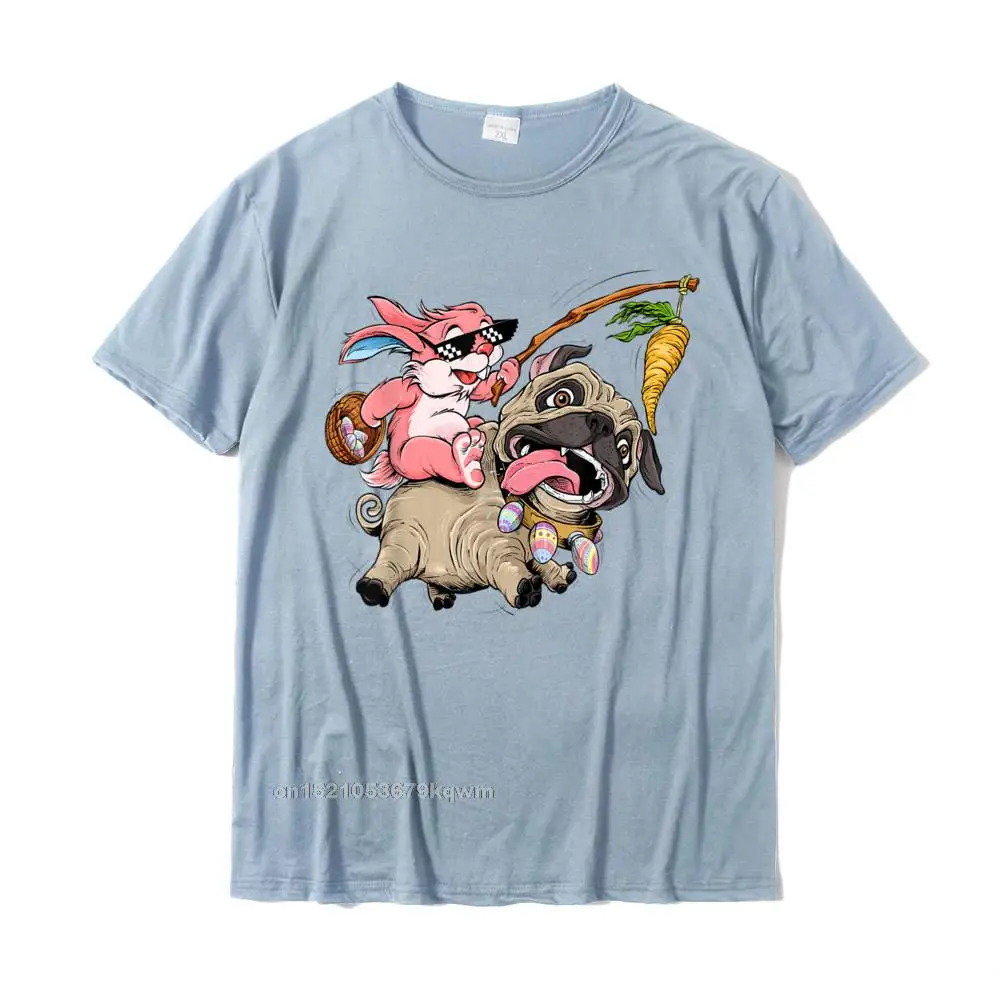 Funny Easter Bunny Pug T Shirt For Boys Women Toddlers Cotton Design Tops T Shirt Slim Fit Mens T Shirt Summer