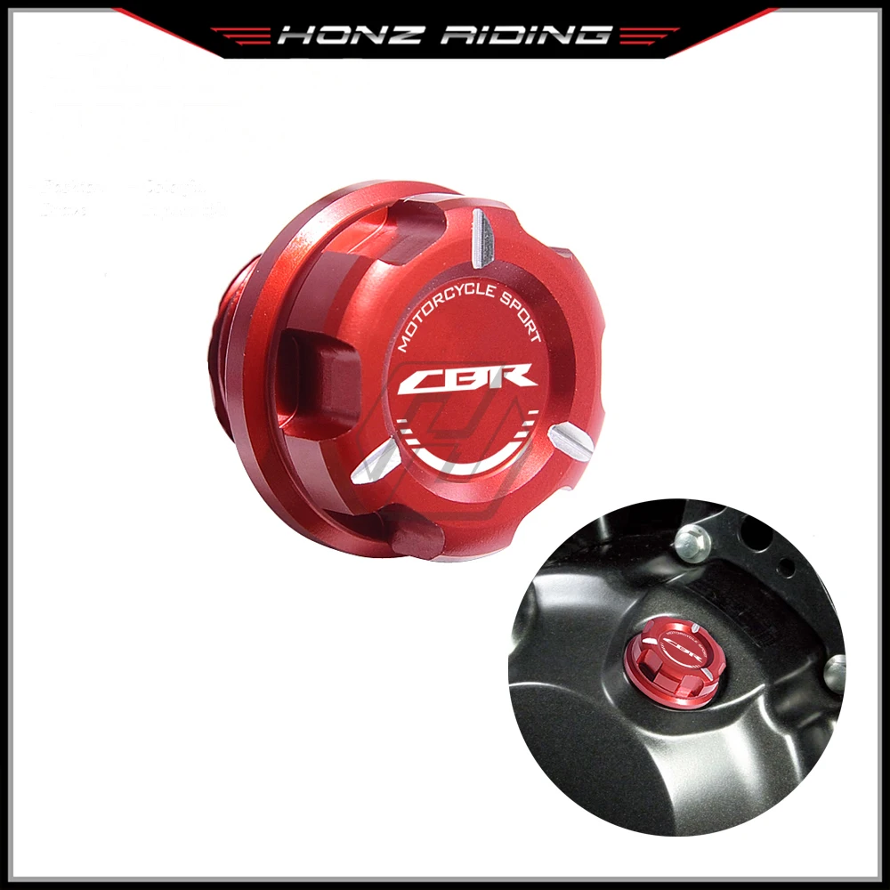 

For Honda CBR CBR600F CBR650F CBR125R CBR300R CBR600RR CBR900RR CBR1000RR Motorcycle Engine Oil Cap Bolt Screw Filler Cover