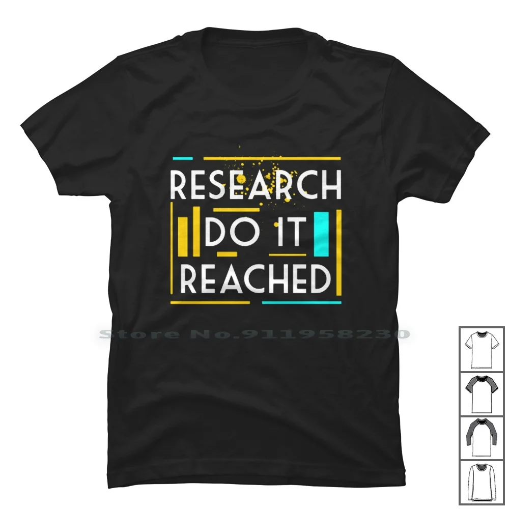 Research Do It Reached T Shirt 100% Cotton Cartoon Search Movie Do It Comic Tage Game Sea Age Ear Arc Che