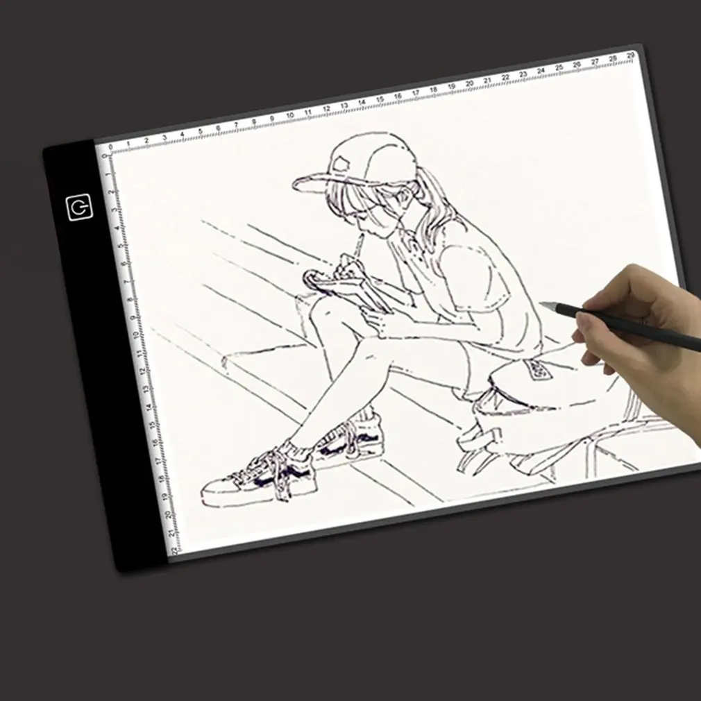 LED digital tablet LED light box touch control dimmable drawing tracing animation copy board table pad panel plate