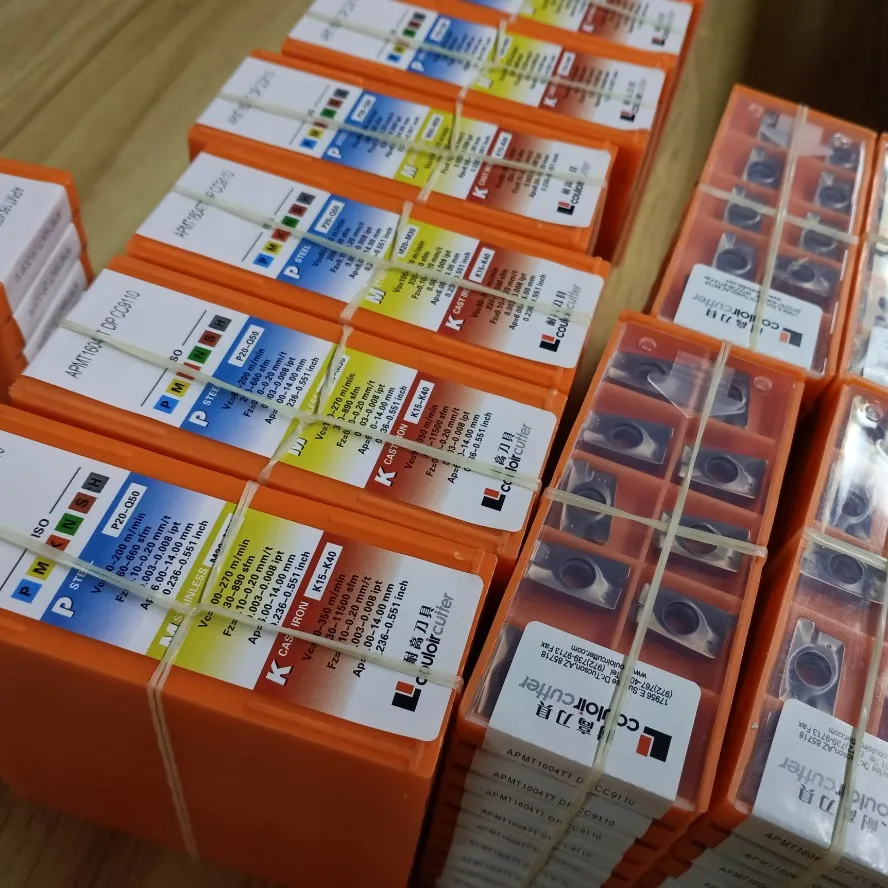 APMT1604คุณภาพสูงคาร์ไบด์ APMT เครื่องกลึง CNC เครื่องมือมิลลิ่งแทรก