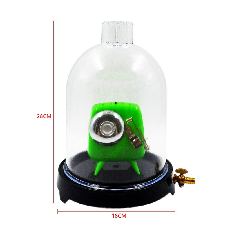 Vacuum Hood Suction Disc Bell In Vacuum Laboratory Plastic Jar Sound Physics Scientific Experimental Tool