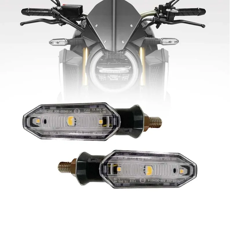 

2PCS 12V Motorcycle Parts LED Turn Signal Light Indicator Blinker Amber Lamp For Motorbike Honda