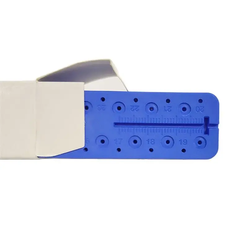 1Pcs Plastic Dental Dentistry Odontologia Mini Endo Measuring Autoclavable Endodontic Block Files Dentist Instrument Ruler Bluer